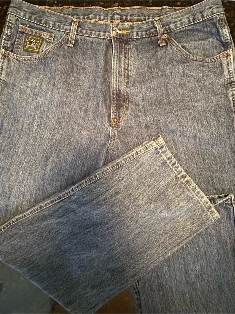 Cinch Light Blue Denim Jeans with Gold Stitching - Cinch